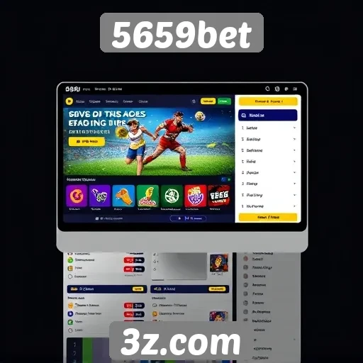 Interface e usabilidade do site 5659bet