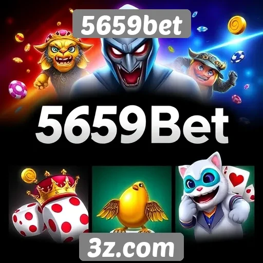 Diversidade de jogos disponíveis no 5659bet