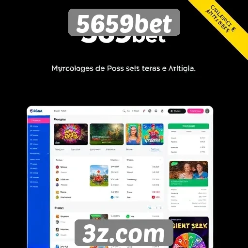 Análise da interface do site 5659bet